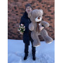 Медведь цвет кофе 150 см