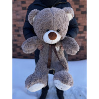 Медведь цвет кофе 100 см