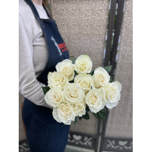Роза белая 11 шт