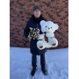Медведь белый 100 см