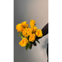 Букет из 9 желтых роз